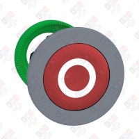 ZB5FA432C0 ГОЛОВКА ДЛЯ КНОПКИ 22ММ С ВОЗВРАТОМ, КРАСН, ЗАПОД, ПЛАСТИК, МАРКИРОВКА "О" C0