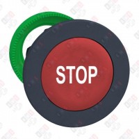 ZB5FA434 ГОЛОВКА ДЛЯ КНОПКИ 22ММ С ВОЗВРАТОМ, КРАС, ЗАПОДЛИЦО, ПЛАСТИК, МАРКИРОВКА "STOP"