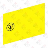 ZBY5140 МАРКИРОКА ЖЕЛТАЯ, 18Х27ММ, БЕЗ НАДПИСИ
