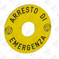 ZBY8630 МАРКИР-КА ДЛЯ АВАР. КНОПКИ, ИТАЛ.