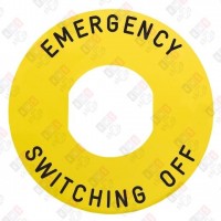 ZBY9360 МАРКИРОВКА "EMERGENCY SWITCHING OFF" 60ММ