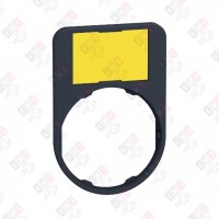 ZBYF6102 ДЕРЖАТЕЛЬ МАРКИРОВКИ БЕЛЫЙ/ЖЕЛТЫЙ 30х50 ММ, ЗАПОДЛИЦО, ПЛАСТИК