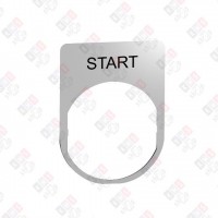ZBYM2303 ДЕРЖАТЕЛЬ МАРКИРОВКИ ЗАПОДЛИЦО "START" МЕТАЛЛ