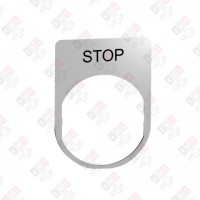 ZBYM2304 ДЕРЖАТЕЛЬ МАРКИРОВКИ ЗАПОДЛИЦО "STOP" МЕТАЛЛ